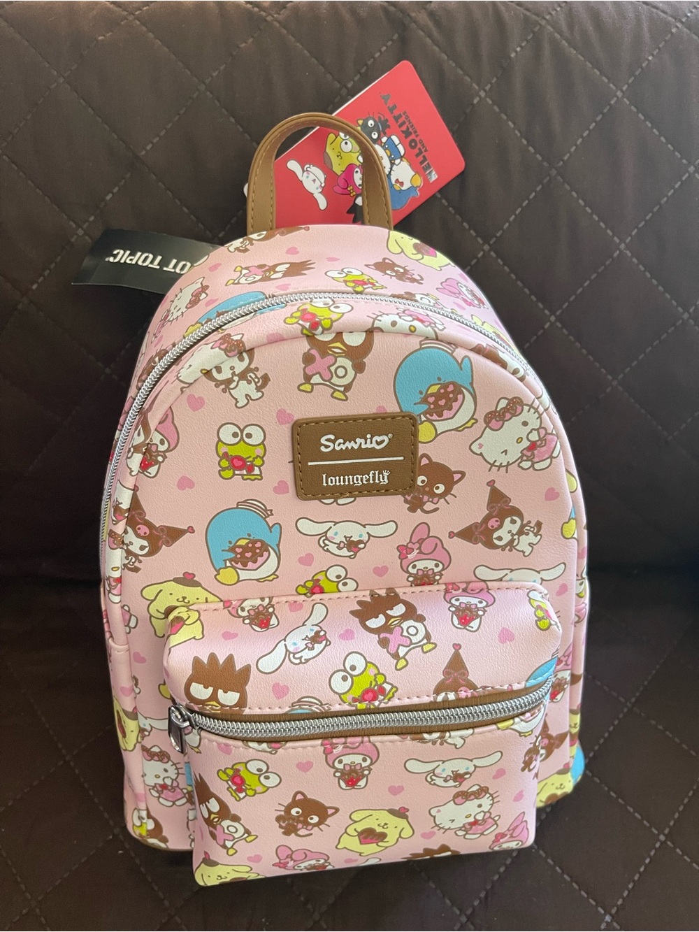Sanrio Pink Character Print Mini Backpack